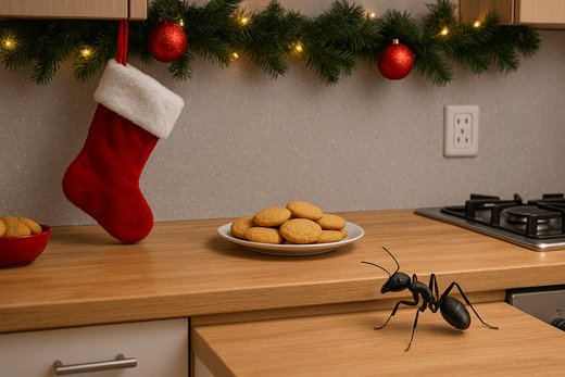 трохите са идеална храна за мравките